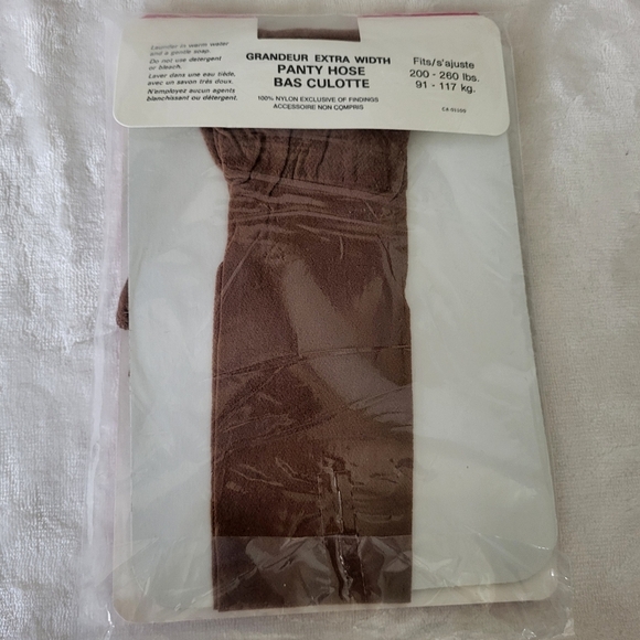 Vintage Queen Size Pantyhose. Size XL. Brown/Spice - Picture 4 of 5